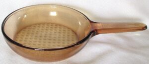 corning ware vision amber 7" skillet - made in france