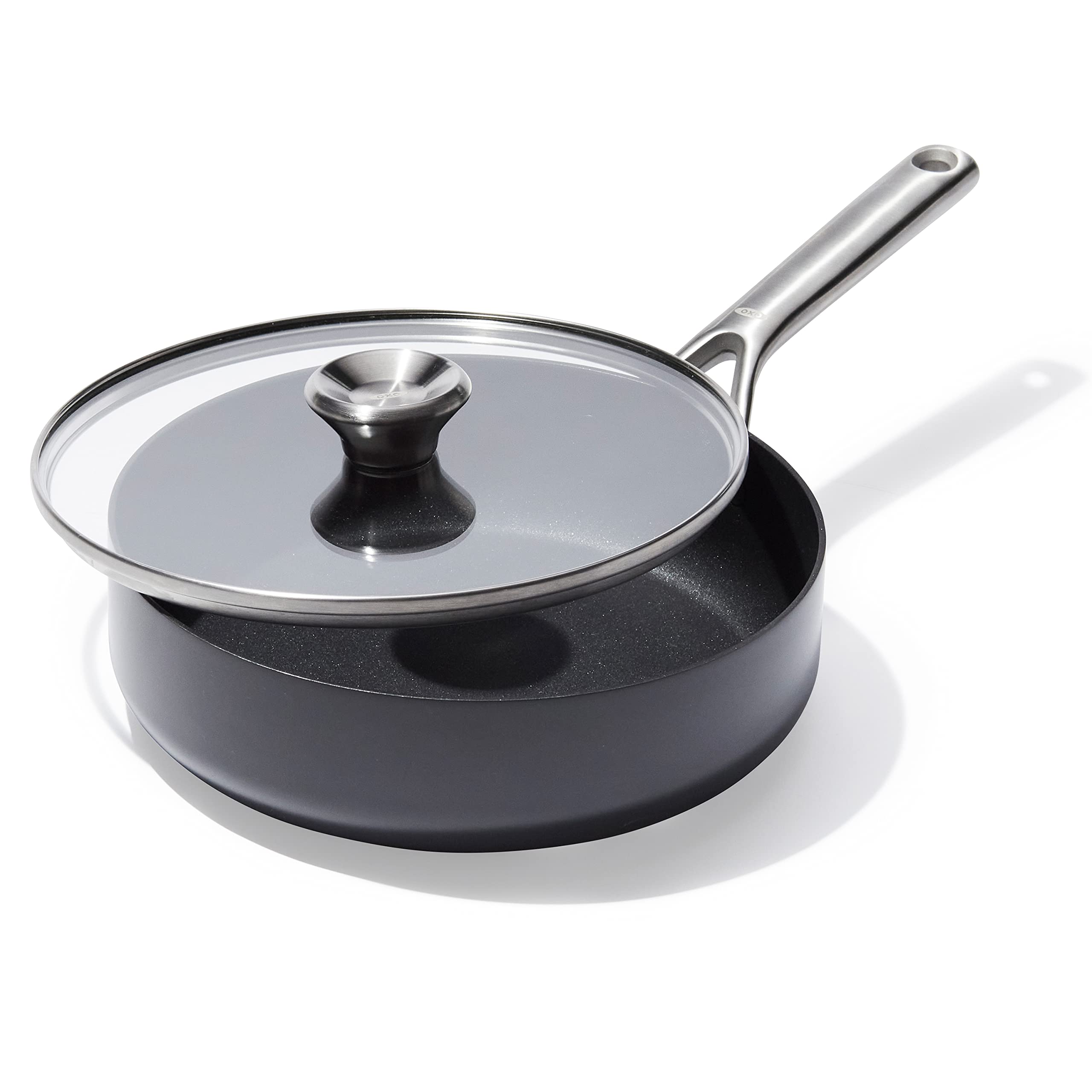 OXO Professional Hard Anodized PFAS-Free Nonstick Frying Pan and Saute Pan Set, Induction, Diamond reinforced Coating