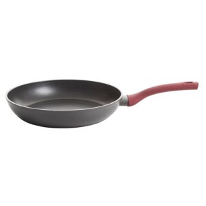 gibson home marengo 10 inch non-stick skillet, red