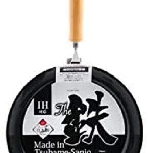 Pearl Metal HB-2403 Tsubamesanjo Iron Frying Pan, 10.2 inches (26 cm), Induction Heating Compatible, The Iron