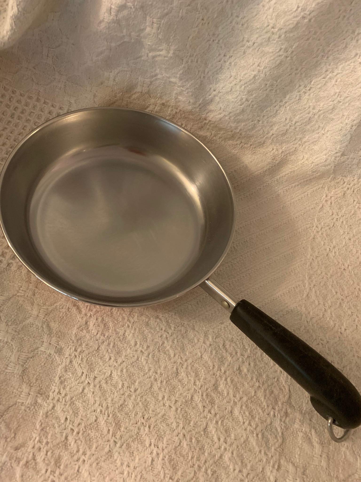 Vtg SS Revere Ware Copper Bottom 7inch Skillet