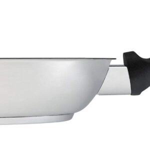 KUHN RIKON Silver Star Bratpfanne / Pfanne unbeschichtet aus Edelstahl mit Wabenboden, 24 cm, alle Herdarten inkl. Induktion, krosses und fettarmes Braten