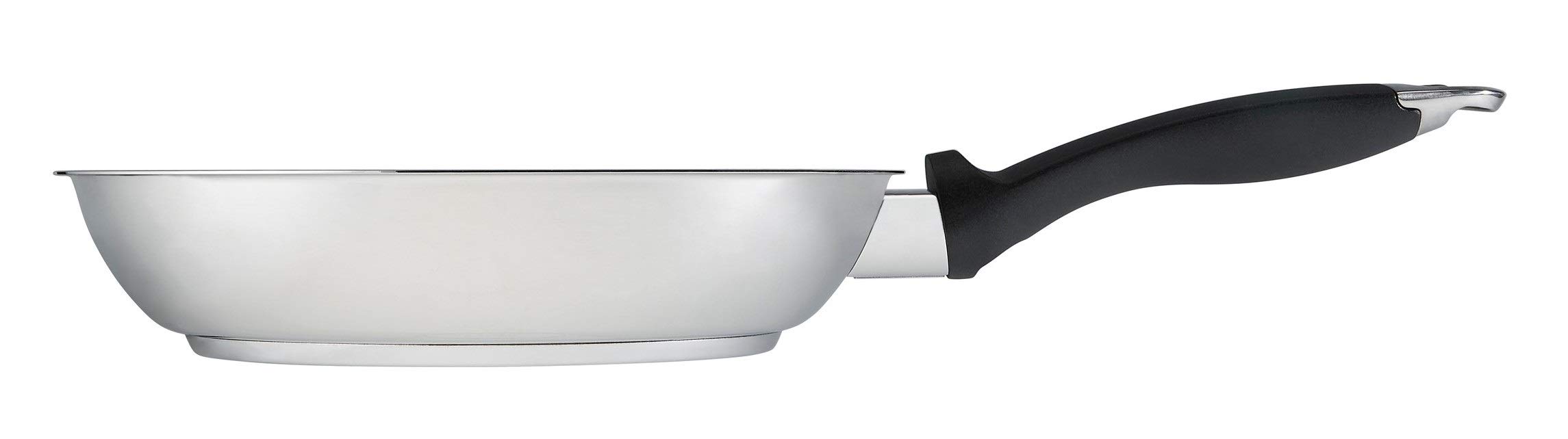 KUHN RIKON Silver Star Bratpfanne / Pfanne unbeschichtet aus Edelstahl mit Wabenboden, 24 cm, alle Herdarten inkl. Induktion, krosses und fettarmes Braten