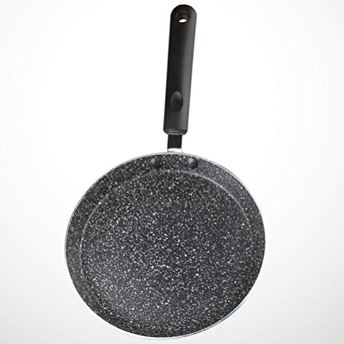 DOITOOL 6 Inch Metal Fry Pan Nonstick Frying Pan Egg Pan Skillet Practical Kicthen Cookware for Home Restaurant Black