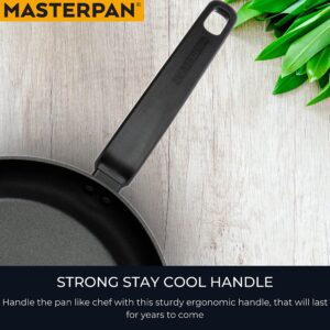 MASTERPAN Non-Stick ILAG Ultimate Everyday Frying Pan with Bakelite handle, 8", black