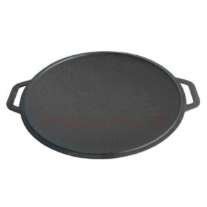 Free2Buy New Heavy Duty Cast Iron Traditional Round Skillet Discada Kazan Mangal Grill Dish BBQ Cookware Pan - Outdoor Cooking Frying Oven Disc Pot - Cooking Gifts