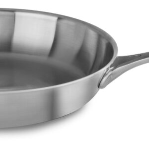 KitchenAid 5-Ply Copper Core 12" Skillet - Stainless Steel, Medium, Stainless Steel Finish
