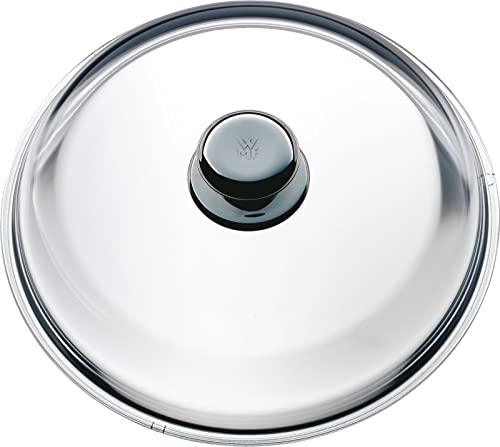 WMF Glass lid, with Metal knob Ø 28cm, Stainless Steel, 11.6 x 25.5 x 9.3 cm