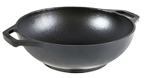 Lodge Manufacturing Company L9MW Mini Wok Cast Iron, 9", Black