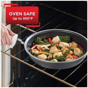 T-fal Signature Nonstick Fry Pan 8.5 Inch Oven Safe 350F Cookware, Pots and Pans, Dishwasher Safe Black