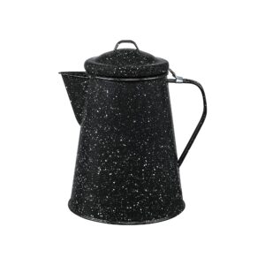 granite ware 3 qt coffee boiler. enameled steel 12 cups capacity. perfect for camping, heat coffee, tea and water directly on stove or fire.