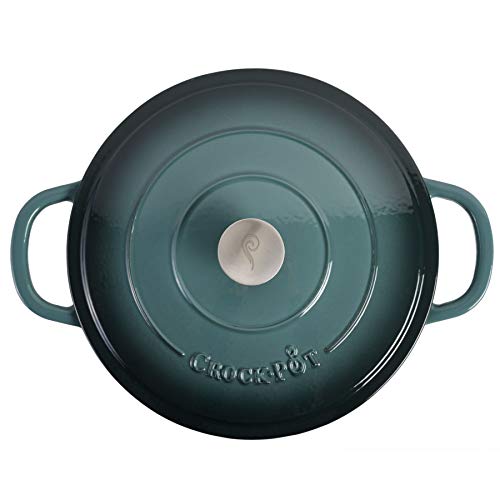 Crock-Pot Crock Pot Artisan Enameled Cast Iron Braiser W/Lid, 5 Quart, Slate Gray