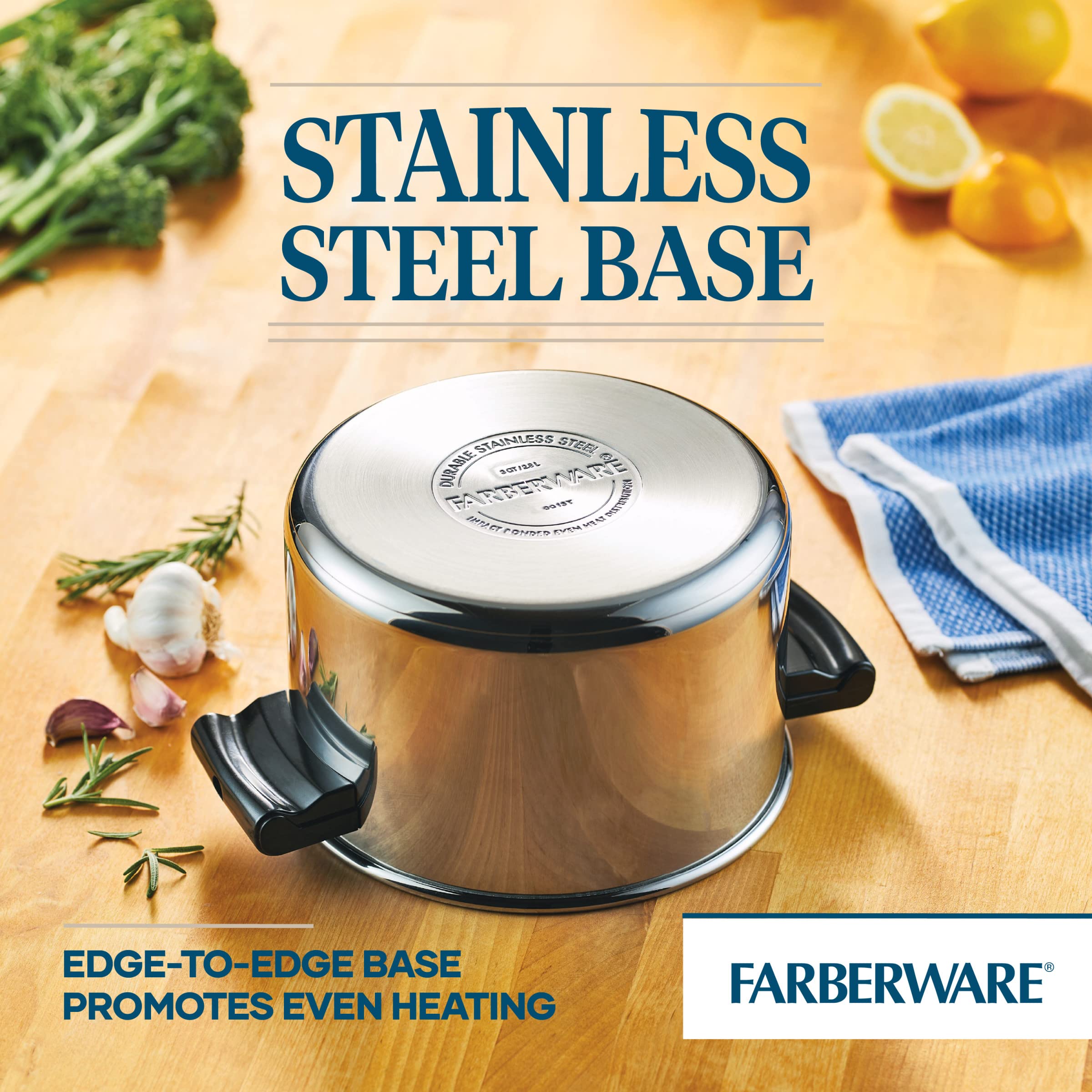 Farberware Classic Series Sauce Pot Steamer Insert, Saucepot (3 Quart), Silver