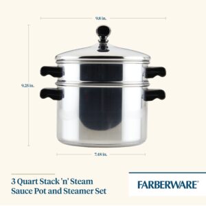 Farberware Classic Series Sauce Pot Steamer Insert, Saucepot (3 Quart), Silver