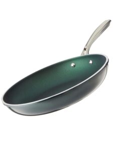 granitestone emerald non stick frying pan, 10” frying pan nonstick, long lasting non stick pan for cooking, egg pan, stay cool handle, scratch resistant, easy cleanup, dishwasher oven safe, toxin free
