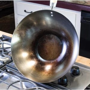 Helen's Asian Kitchen Carbon Steel Wok Stir Fry Pan, 12-inch