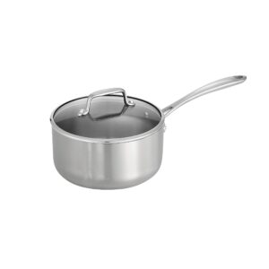 tramontina covered sauce pan tri-ply clad (3 qt), 80116/035ds