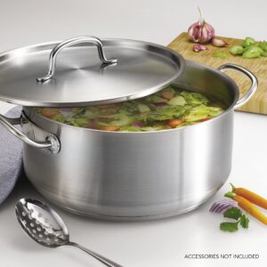 Tramontina Covered Dutch Oven Pro-Line Stainless Steel 9-Quart, 80117/576DS