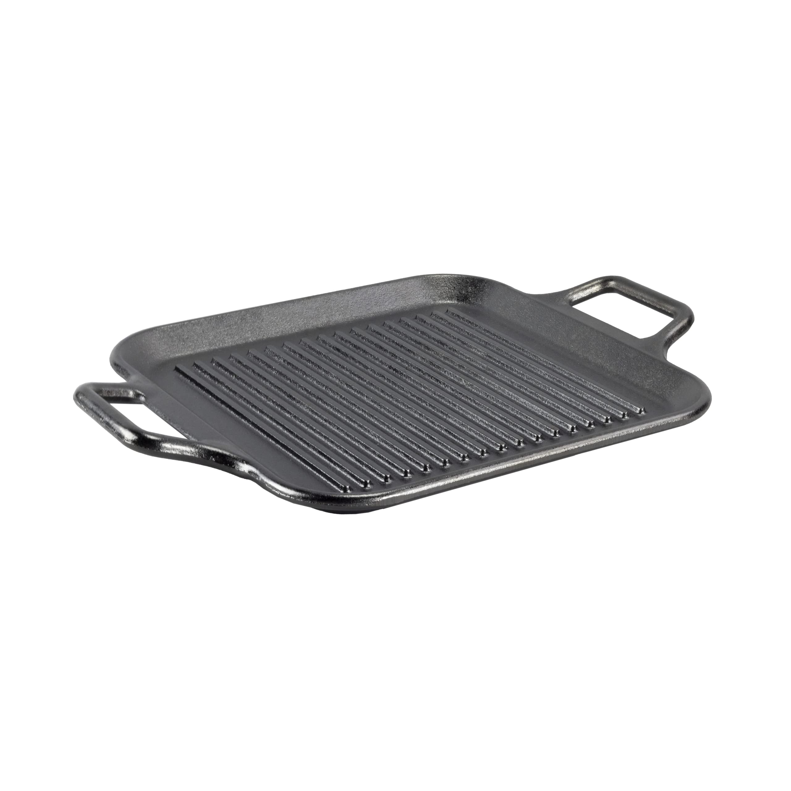 Lodge BOLD 12 Inch Seasoned Cast Iron Grill Pan with Loop Handles; Design-Forward Cookware