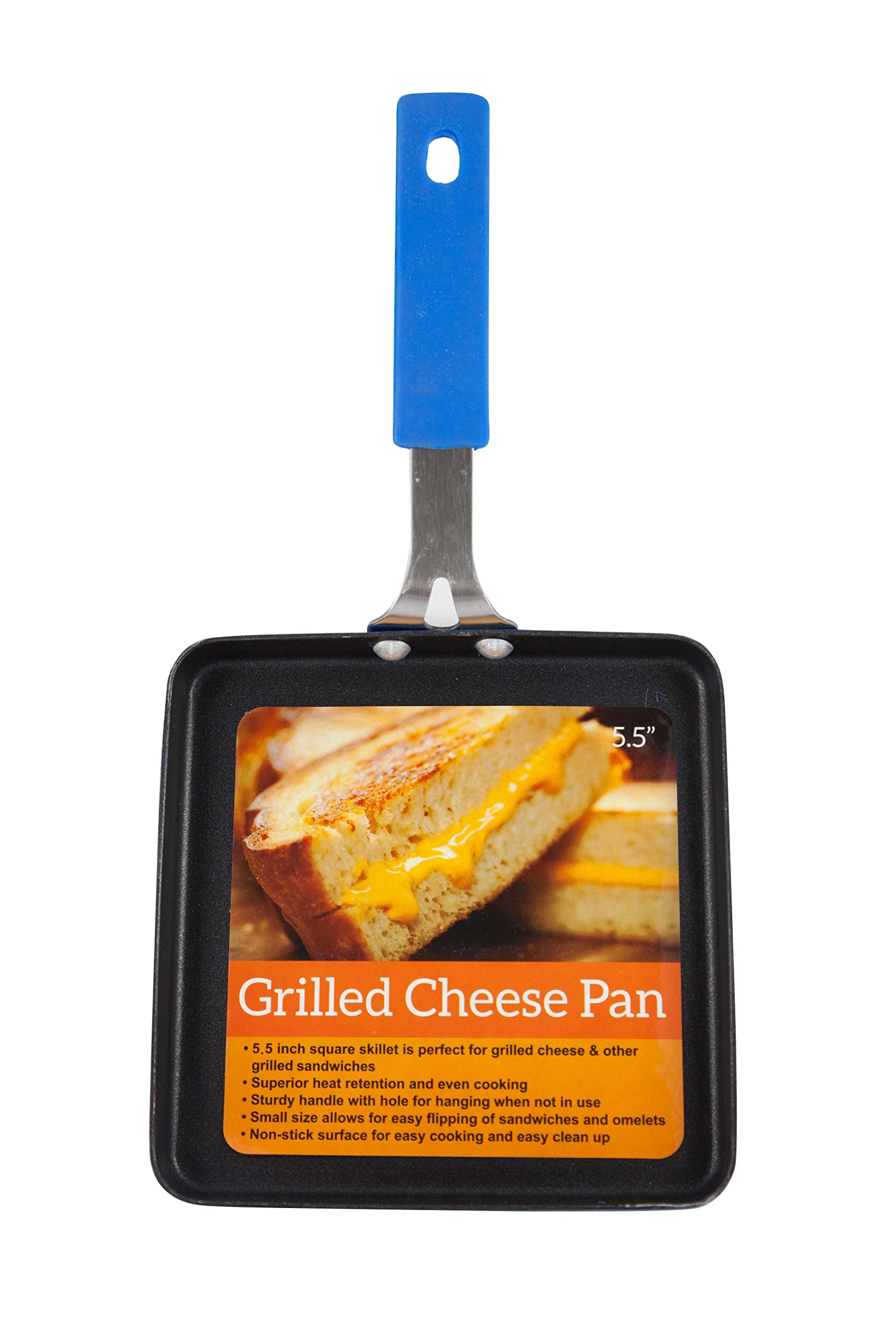 Items 4 U!, Grilled Cheese Non-Stick Pan, 5.5 Inches, Square, 1-pack