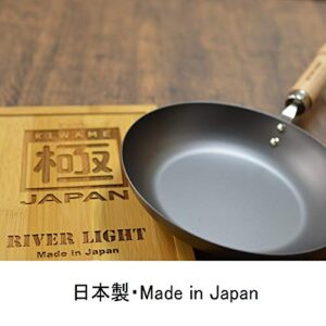 River Light Iron Frying Pan, Extreme Japan, 11.8 inches (30 cm), Induction Compatible, Made in Japan, Wok