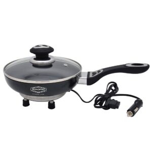 roadpro rpsl-335 12v portable frying pan frying pan black small