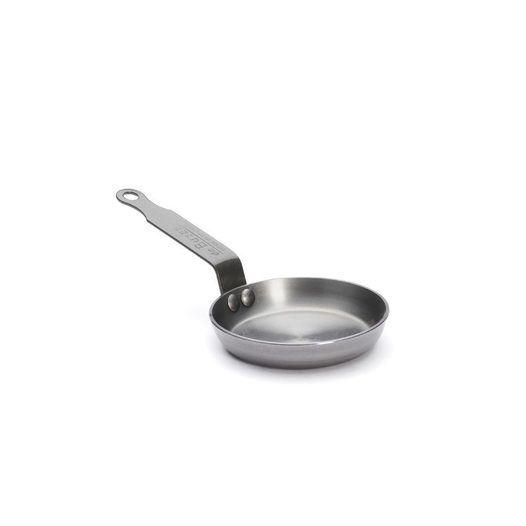 de Buyer MINERAL B Carbon Steel Egg & Pancake Pan - Naturally Nonstick - Made in France