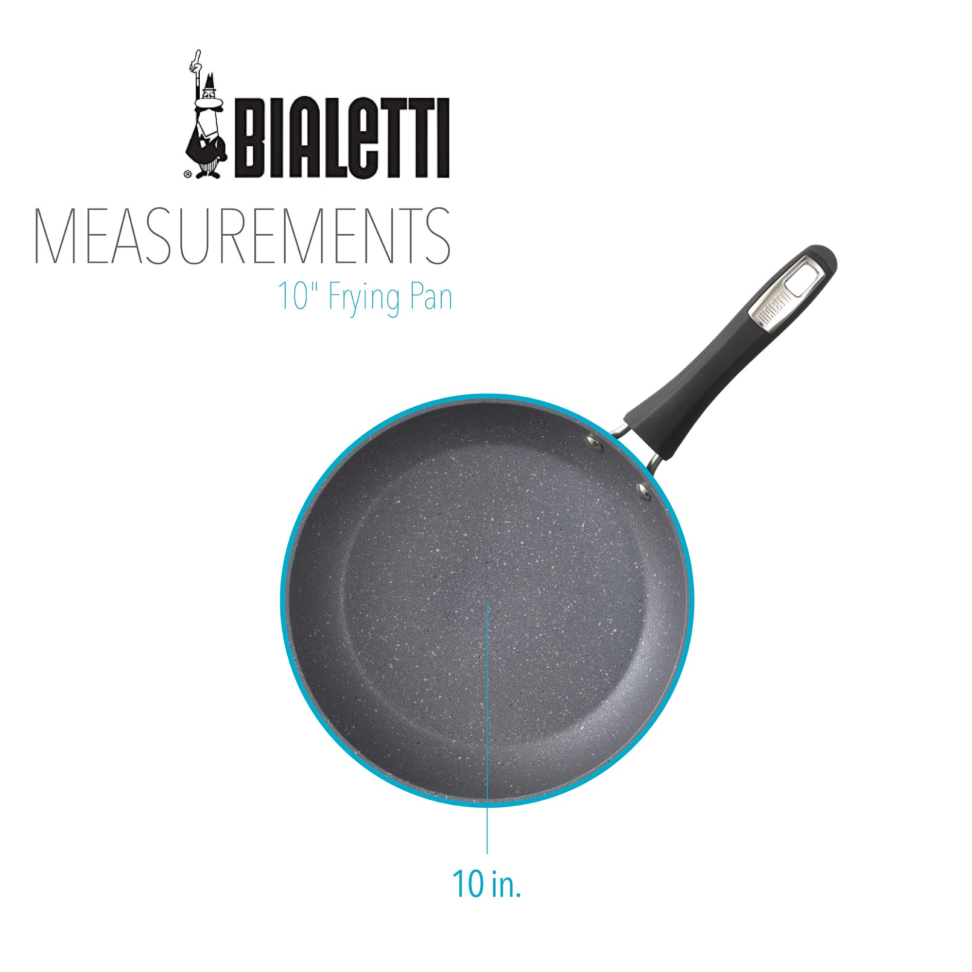 Bialetti Nonstick Impact, 10 in. Saute Pan, Gray