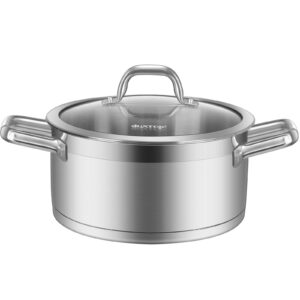 duxtop professional stainless steel cookware induction ready impact-bonded technology (4.2qt stockpot)