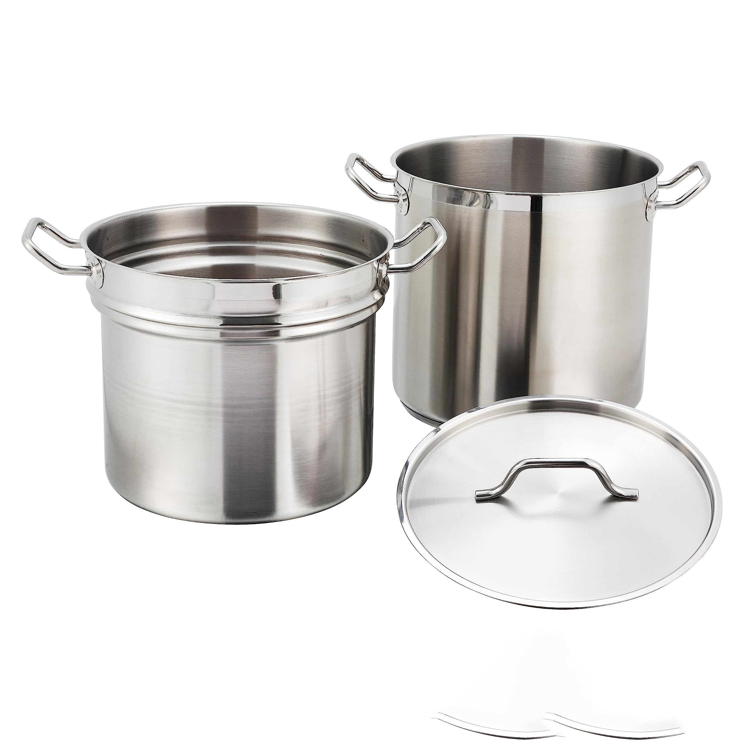 Winware - Stainless 20 Quart Double Boiler with Cover