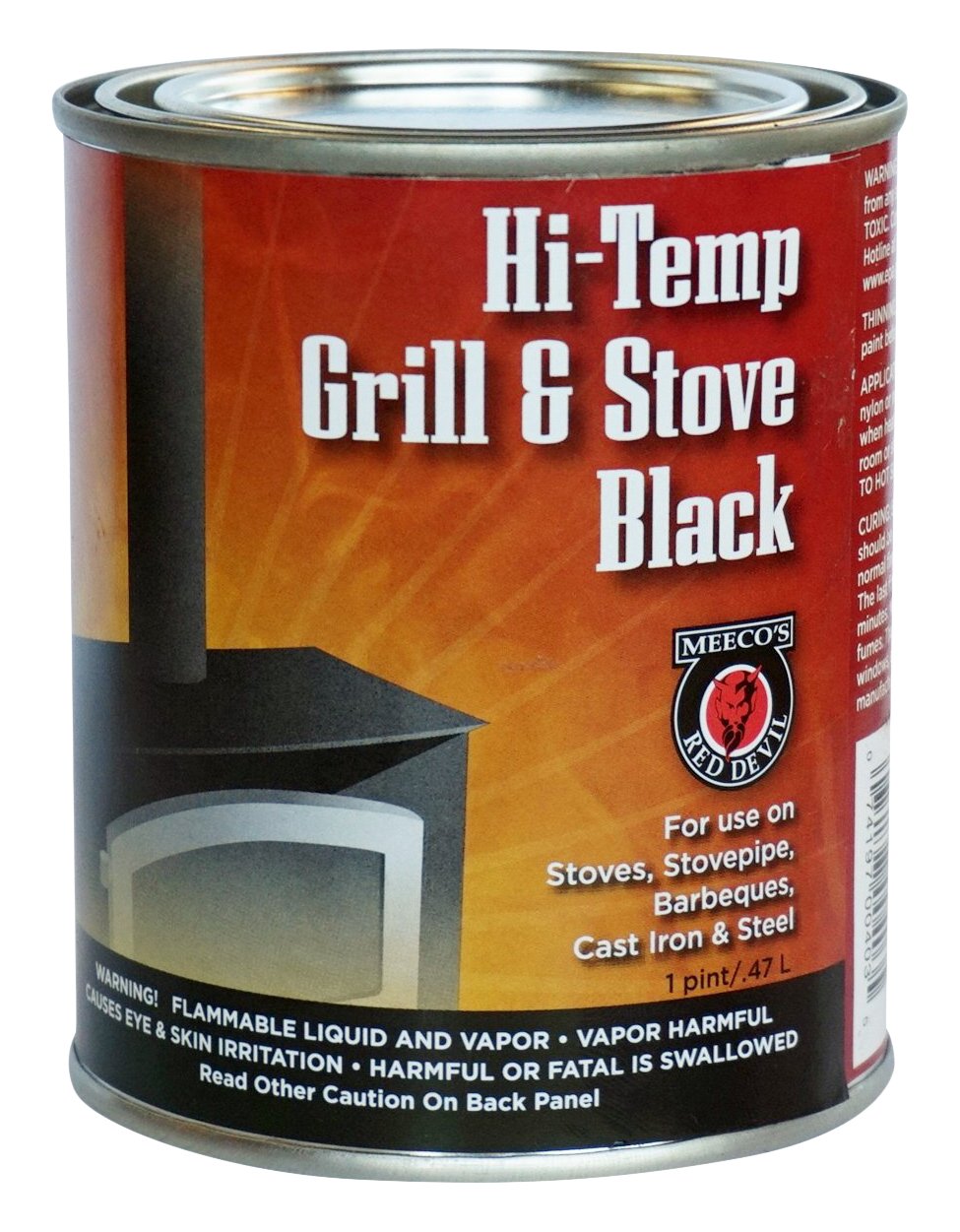 MEECO'S RED DEVIL 16 oz Grill & Stove High Heat Enamel