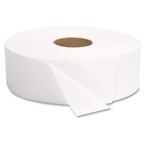 GEN 1513 JRT Jumbo Bath Tissue, Septic Safe, 2-Ply, White, 12-Inch Diameter, 6/Carton