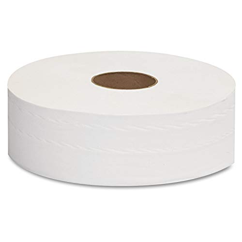 GEN 1513 JRT Jumbo Bath Tissue, Septic Safe, 2-Ply, White, 12-Inch Diameter, 6/Carton