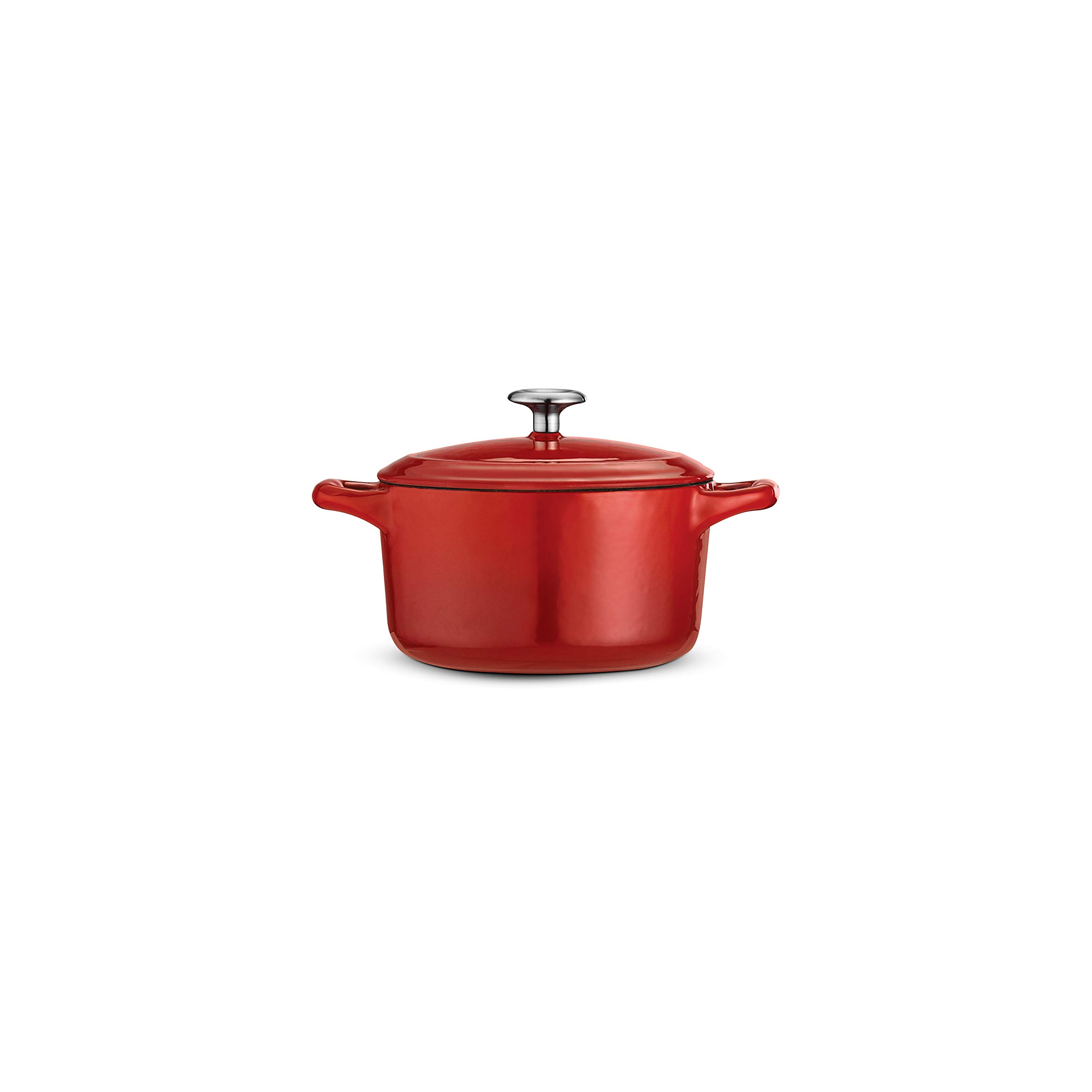 Tramontina Enameled Cast Iron Covered Small Cocotte, 24-Ounce, Gradated Red