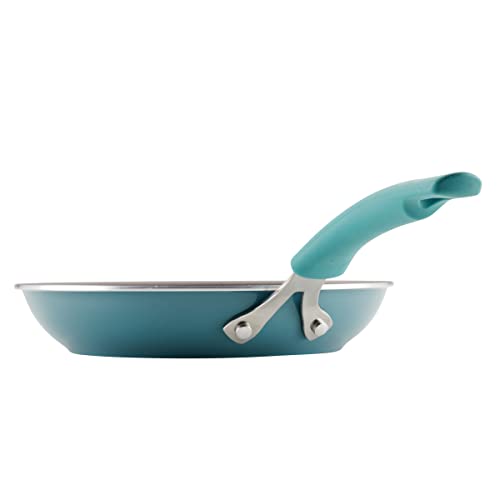 Rachael Ray Cook + Create Nonstick Frying Pan/Skillet, 10 Inch, Agave Blue