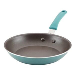 rachael ray cook + create nonstick frying pan/skillet, 10 inch, agave blue