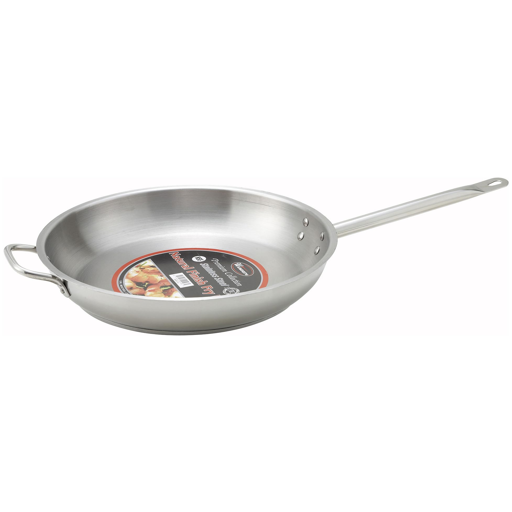 Winware SSFP-14 FryPanSS, 14 Inch, Stainless Steel