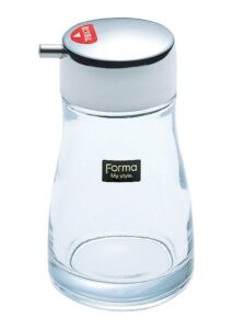 glass and stainless steel soy sauce pot by forma