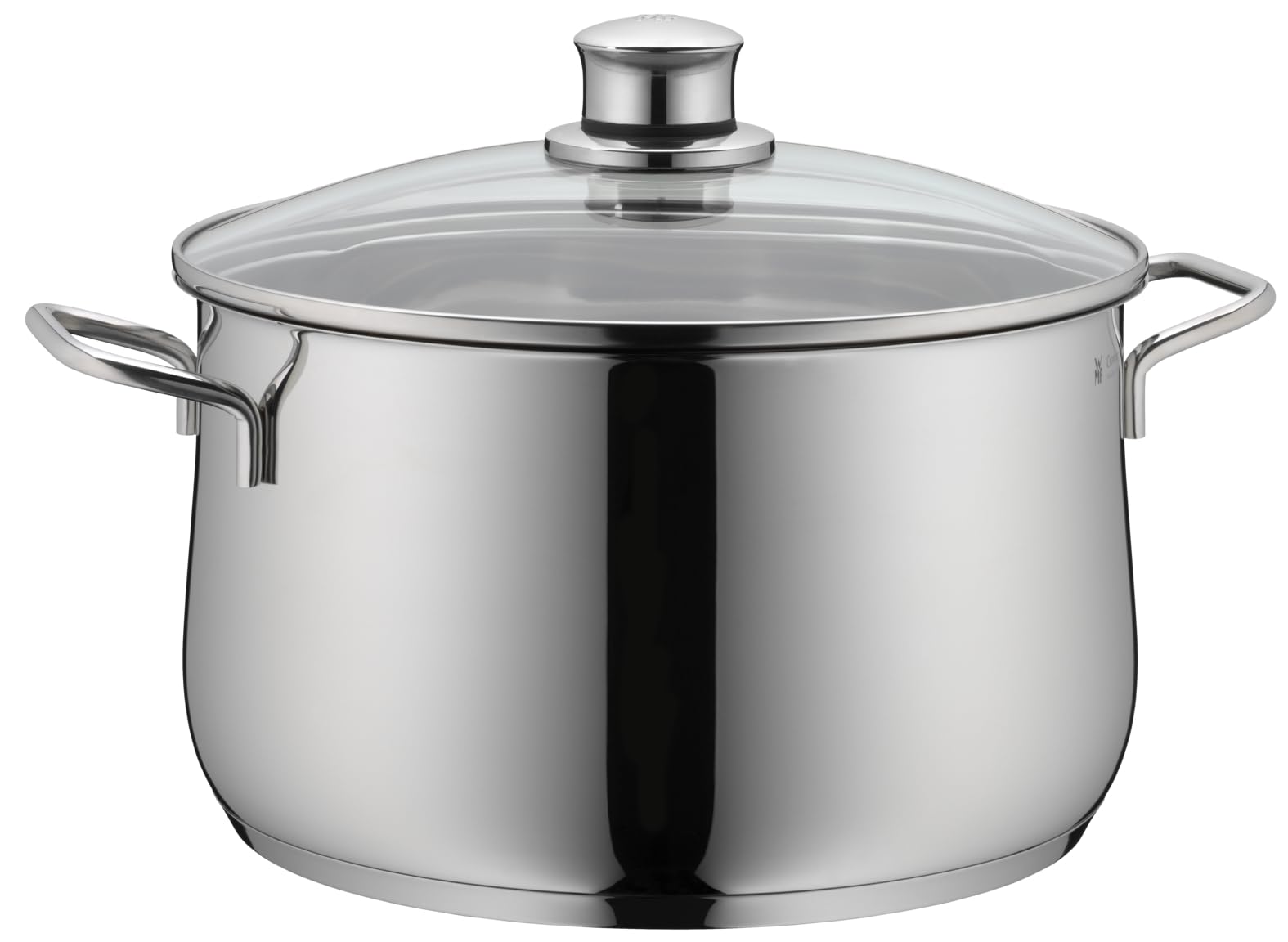 WMF Cookware Ø 24 cm Approx. 6,5L Diadem Plus Pouring Rim Glass Lid Cromargan® Stainless Steel Brushed Suitable for All Stove Tops Including Induction Dishwasher-Safe