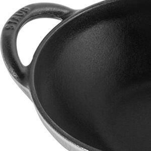 STAUB Baby Wok, 0.5-Qt, Graphite Gray