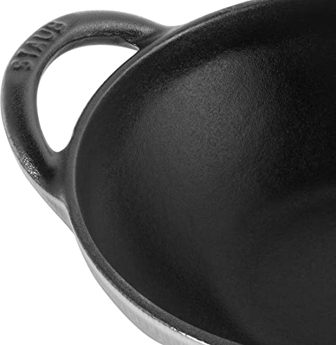 STAUB Baby Wok, 0.5-Qt, Graphite Gray