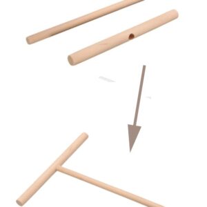 Assembly Required-HipGirl Wooden Crepe Spreader,Pancake Crepe Tools,煎饼Spatula Sticks for Griddle,Dosa Making&Crepe Making Accessories for Flat Tortilla Shells,Roti,Galettes-Round Food Pastry Tool