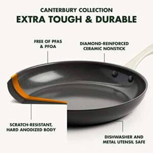 GreenPan Canterbury Hard Anodized Healthy Ceramic Nonstick, 3.25QT Saucepan Pot with Lid, PFAS-Free, Dishwasher Safe, Oven Safe, Black