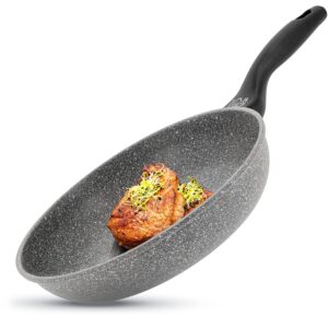 oursson frying pan nonstick induction, flat bottom, stir fry pan, induction (11 inch pan)