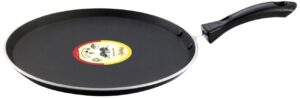pigeon - nonstick aluminum flat roti, dosa and crepe tawa pan - 4mm thick base, nonstick coating - 30cm (12 inches)