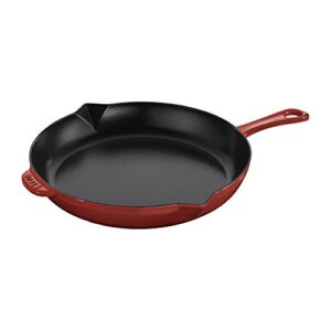 staub - 1223006 staub cast iron fry pan, 12-inch, cherry