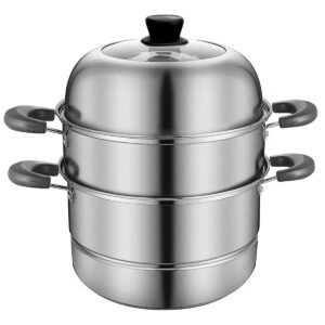 beeiee steamer pot for cooking,8.5 quart,vegetable steamer,food steamer,dumpling steamer,veggie steamer,seafood steamer,fish steamer,egg steamer,bun steamer,steamer cookware,stainless steel