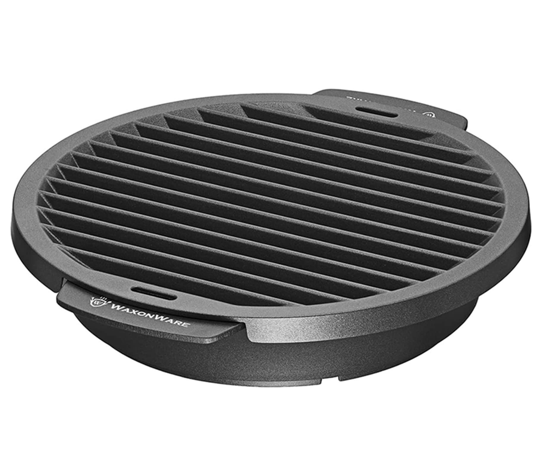 Grill Pan For StoveTop Nonstick - Griddle Pan for Stove Top - Smokeless BBQ Grilling Pan For Electric Stove, Gas Stove Grill - Steak Pan, Fish, Chicken, Vegetables - 12 Inches - Black - WaxonWare