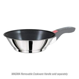 Magma Products, A10-369-2-IND Gourmet Nesting Stainless Steel Induction Saute/Omelette Pan with Ceramica Non-Stick
