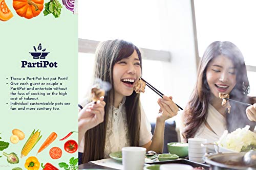 The Original Hot Pot & Shabu Shabu Pot. 2 Hot Pots - Great for Entertaining and for Personalizing your own Chinese Hot Pot at Home. Set of 2. Fuel not included.